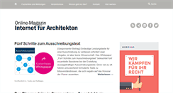 Desktop Screenshot of internet-fuer-architekten.de