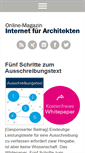 Mobile Screenshot of internet-fuer-architekten.de